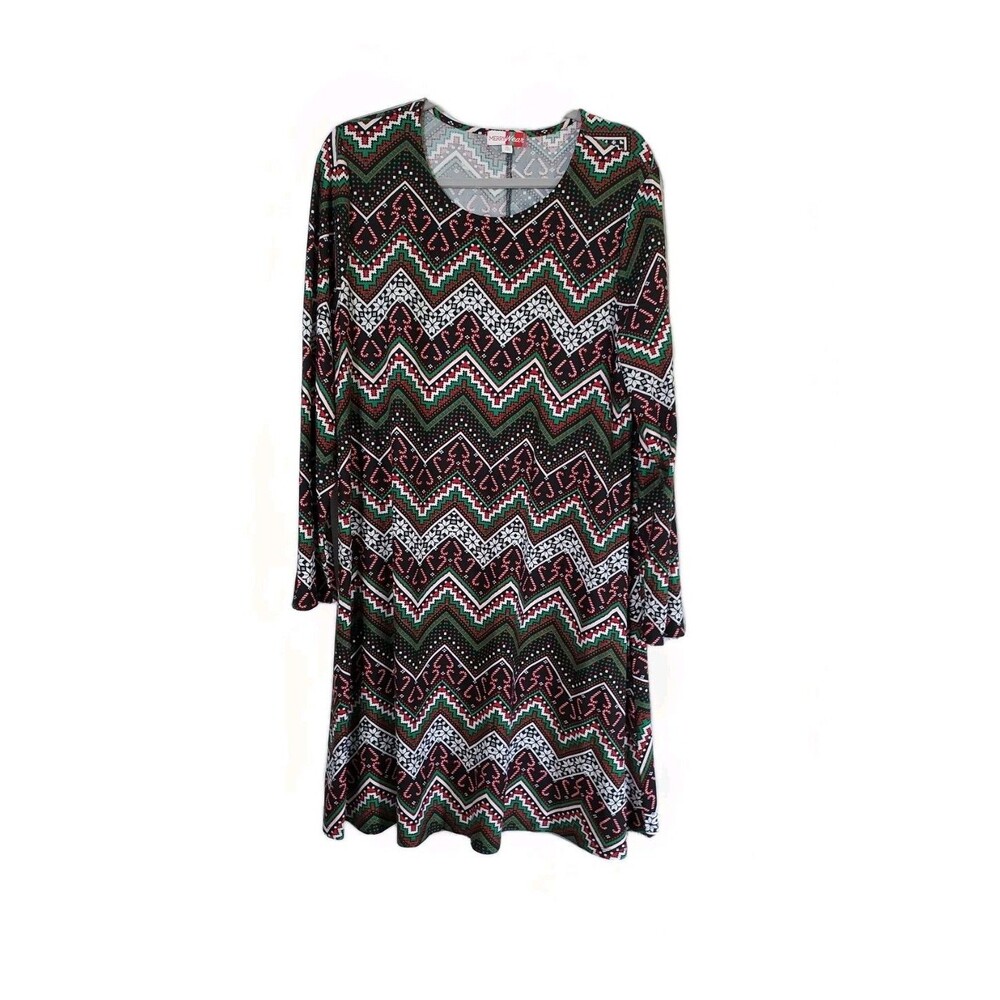 Merry Wear Women's Ugly Christmas Holiday Dress Size XL Long Sleeve Dress